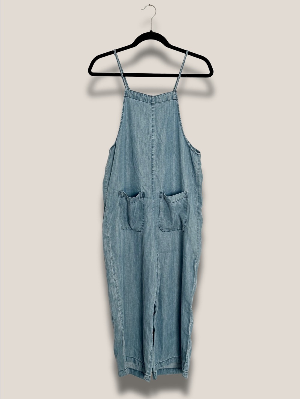 Light Blue Wide-Leg Jumpsuit